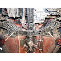 Защита картера Aerio 2001-2006 1,3; 1,6; 1,4D картера и КПП сталь 2,0