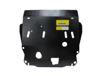 Защита (двигатель, КПП) Nissan X-Trail 2007-; все объемы, сталь 2 мм, [ вес 8,73кг, щитов: