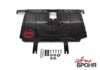 Защита картера + КПП + крепеж, АвтоБРОНЯ, Сталь, Toyota Corolla 2002-2006, V - 1.4; 1.6/BYD F3 2007-2014, V - 1.5; 1.6/Toyota Allex 2002-2006, V - 1.5; 1.8; передний привод/Toyota Corolla Fielder 2002-2006, V - 1.5; 1.8; передний привод/Toyota Runx 2002-2006, V - 1.5; 1.8; передний привод