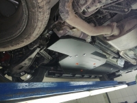 Защита топливный бак и редуктор Hyundai Santa Fe 2 части 2018-