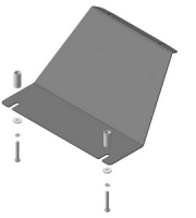 Защита (двигатель) Chevrolet Niva, V=1,7i, 2002-, МКПП; сталь 3 мм, вес 4кг, щитов: 1