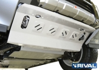 Защита радиатора Алюм, Mitsubishi Pajero IV 2011-, V - 3.0; 3.2d(188л.с.; 200л.с.); 3.8/Mitsubishi Pajero III 1999-2006, V - все/Mitsubishi Pajero IV 2006-2011, V - 3.0; 3.2d(188л.с.; 200л.с.); 3.8