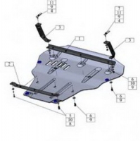 Защита для картера двигателя и КПП Audi TT 8S
