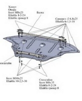 Защита картера Audi Q5 2012-2017 композит