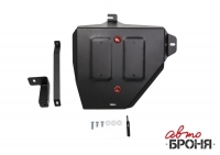 Защита топливного бака + крепеж, АвтоБРОНЯ, Сталь, Hyundai Creta 2016-, V - 1.6; 2.0; Привод - все