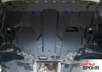 Защита картера + КПП + крепеж, Сталь, Volkswagen Caddy 2015-, V - 1.6