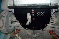 Защита {картера и КПП} CHERY Tiggo с кенгурином «Беркут» (2005 -) 2,4 ; сталь 2,5 мм, Гибка, 12,46кг