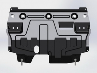 Защита {картера и КПП} VOLKSWAGEN Polo с отверстием для слива масла (sedan)/сборка Калуга (2010 - 20