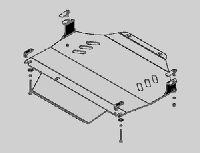 Защита (КПП, РК) Volkswagen Touareg V=2,5TD; 4,2TDI (алюминиевая 5 мм)