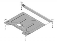 Защита алюминиевая Мотодор 330901 KIA Rio