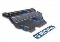 Защита редуктора Rival, с управляемой задней подвеской, Audi Q7 V - 3,0TFSI; 3,0TFSI S line; 3,0TDI