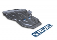 Защита картера Rival, , BMW X3 V - 2.0d, 2.8i, 3.0d, 2010-, крепеж в комплекте, алюминий, ()