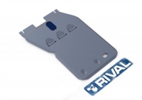 Защита КПП Rival, , BMW X1 V - 1.8i, 2WD, 2009-, крепеж в комплекте, алюминий,