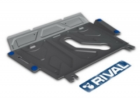 Защита картера и КПП Toyota Rav 4 V - все, кроме V - 2.0CVT, 2.2D AT, 2006-2013/2013-, крепеж в комплекте, алюминий, (аналог 111.05798.1)