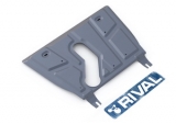 Защита картера и КПП Rival, , Toyota Rav 4 V - все, кроме V - 2.0CVT, 2.2D AT, 2006-2010/2010-, крепеж в комплекте, алюминий