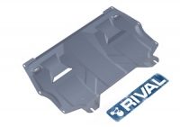 защита картера и КПП Автоброня Volkswagen Polo Sedan, V - 1,6(85hp, 90hp, 105hp, 110 hp); 1,4TSI (125hp)