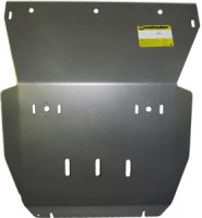 Защита (радиатор, двигатель) VW Amarok 2010>; V=2,0TDi, алюминий 8 мм, [МКПП 4WD поверх штатной вес