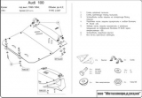 защита {картера} AUDI A 6/100 (1994 - 1997) все кроме - 2,0; 2,5 D (кузов: 4A ; C4)