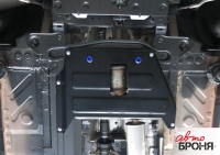 Защита кислородного датчика + крепеж, Сталь, Nissan Terrano 2016-, V - 1.6; 2.0; полный привод/Renault Duster 2015-, V - 1.6; 2.0; полный привод/Renault Kaptur 2016-, V - 2.0; полный привод