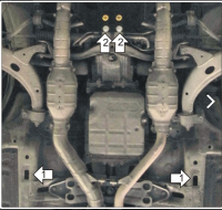 Защита (АКПП) Subaru Legacy 1998-2004;Subaru Outback II 1998-2004; V=2,5 3,0, сталь 2 мм, [ вес 6,8