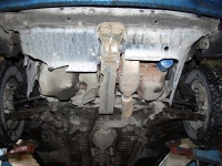 защита {картера и КПП} HYUNDAI Pony (Excel) (1990 - 1995) 1,5 (кузов: X2) сталь 2 мм