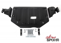 Защита картера + КПП + комплект крепежа, АвтоБРОНЯ, Сталь, Ford Transit полный/передний/задний привод 2014-, V - 2.2D