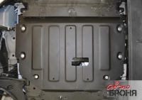 Защита картера + КПП + комплект крепежа, АвтоБРОНЯ, Сталь, Ford Transit полный/передний/задний привод 2014-, V - 2.2D