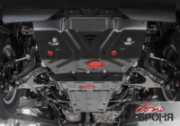 Комплект защит радиатор + картер + КПП + РК + комплект крепежа, Автоброня, Сталь, Toyota LC 150 Prado 2017-, V - 2.7; 2.8d; 4.0/Toyota LC 150 Prado 2013-2017, V - 2.7; 2.8d; 3.0d;4.0/Toyota LC 150 Prado 2009-2013, V - 2.7; 2.8d; 3.0d;4.0/Lexus GX 460 2009-2013-, V - 4.6; 3 части