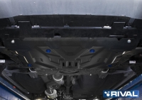 Защита картера + КПП + комплект крепежа, Сталь, Honda CR-V 2017-, V - 2.0; 2.4