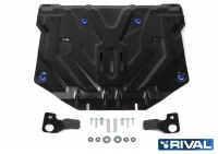 Защита картера + КПП + комплект крепежа, Сталь, Honda CR-V 2017-, V - 2.0; 2.4