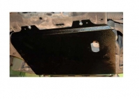 Защита картера Santa Fe укор. + пыльник