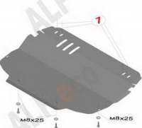 Защита картера и КПП Audi A3 2011-all