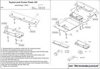 Защита {рул. и карт.} TOYOTA Land Cruiser 120 (Prado) без штатной защиты (2002 - 2009) 4 (кузов: J12