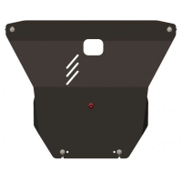 Защита картера двигателя и кпп Nissan Primera Р12, V-1,6 1,8 2,0 1,9D, 03/2002-2007, Сталь 2 мм