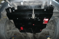 защита {картера и КПП} MITSUBISHI Outlander (2003 - 2006) 2,0;2,4 (кузов: CU_W) сталь 2 мм, Гибка, 1