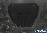 Защита картера + КПП + комплект крепежа, RIVAL, Сталь, Nissan Qashqai 2019-, V - 2.0; полный привод/Nissan X-Trail 2018-, V - 2.5; полный привод/Nissan X-Trail 2015-2018, V - 2.0; 2.5/Nissan X-Trail 2007-2015, V - 2.0; 2.5/Nissan Qashqai 2015-2019, V - 1.2T; 2.0; сборка РФ/Renault Koleos 2017-2020, V - 2.0; 2.5; 2.0d/Renault Koleos 2008-2017, V - 2.0d; 2.0; 2.5