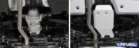 Защита редуктора + комплект крепежа, Rival, Сталь, Toyota RAV4 2019-, V - 2.0, 2.5; полный привод