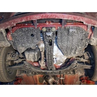 Защита картера Aerio 2001-2006 1,3; 1,6; 1,4D картера и КПП сталь 2,0