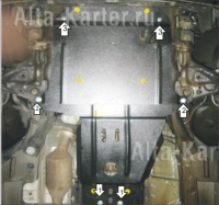 Защита картера двигателя для Mercedes-benz Vito (Мерседес) ; Mercedes-benz Viano (Мерсед