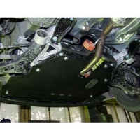 Защита {картера и КПП} VOLKSWAGEN Polo (2001 - 2005) 1,2; 1,4; 1,9D (кузов: 9)/Seat Ibiza сталь 2